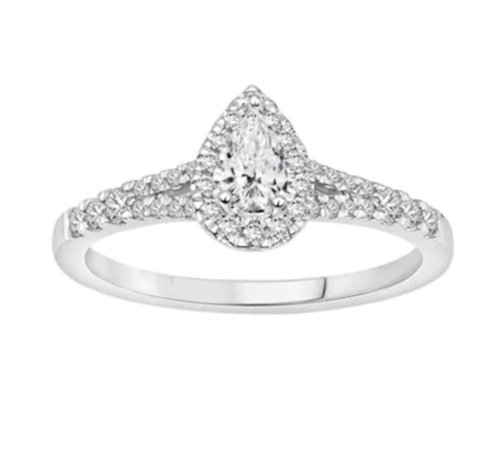 .50ctw Diamond Engagement Ring in 14K White Gold